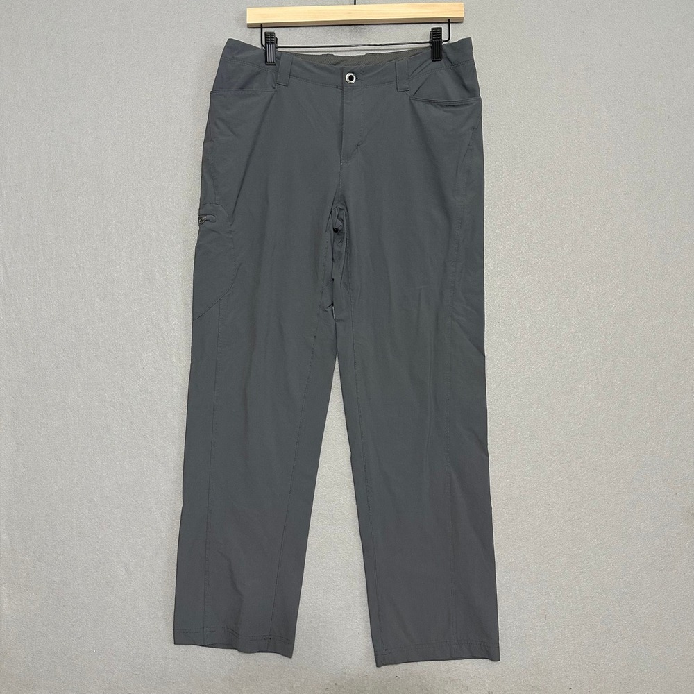 Patagonia Quandary Hiking Pants‎ Womens 10 Gray Nylon Stretch Straight Leg